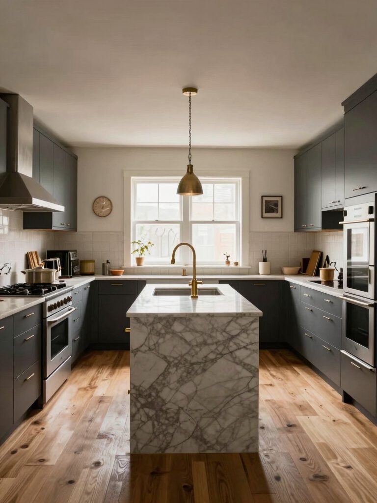 open sightlines efficient island