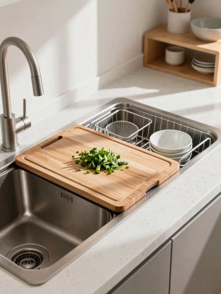 over sink prep and storage