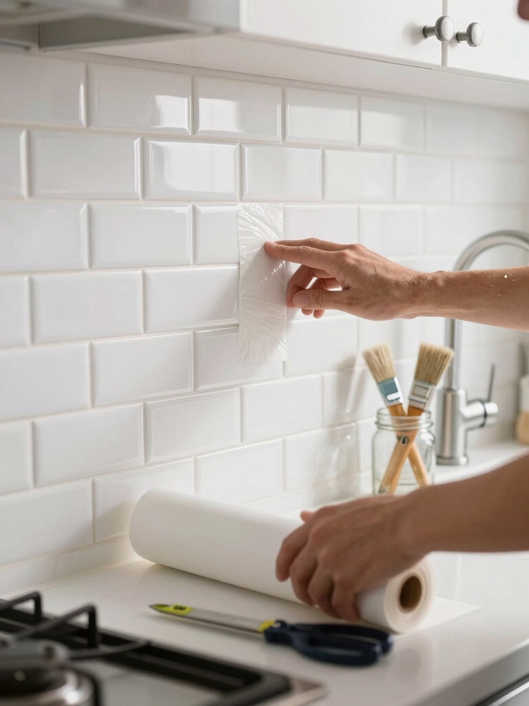 peel and stick backsplash installation steps