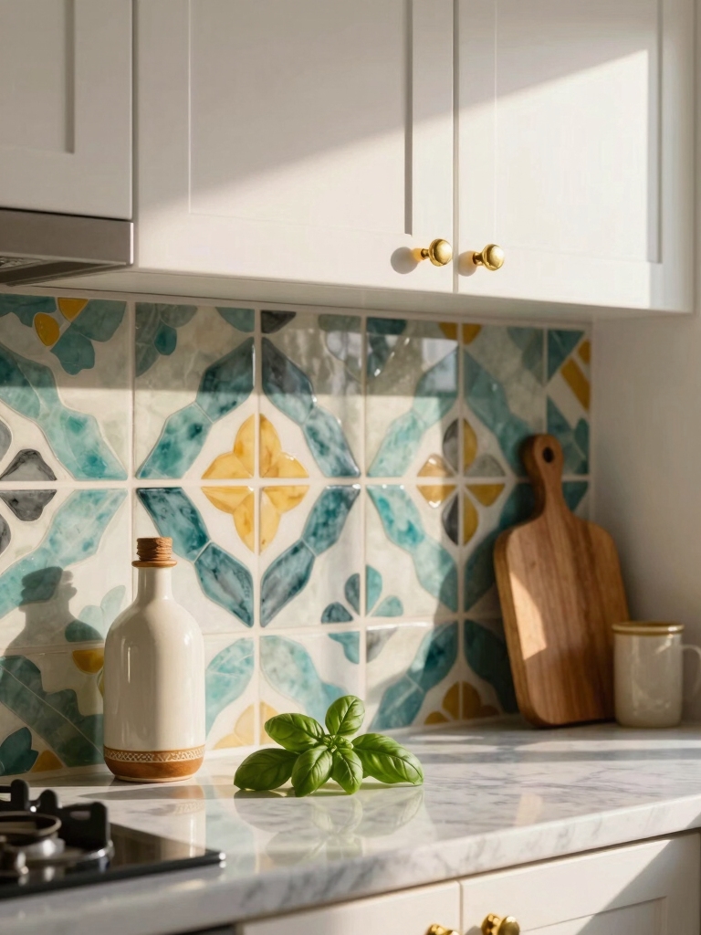 playful patterned cement tiles