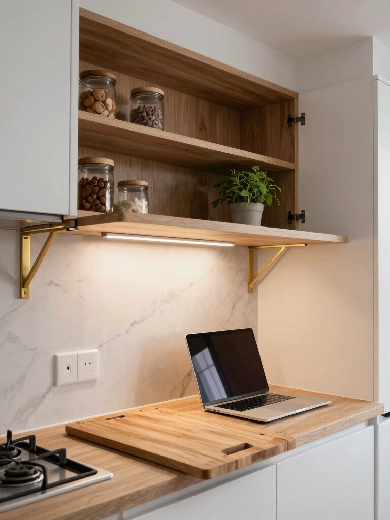 pull down adaptable kitchen workstations