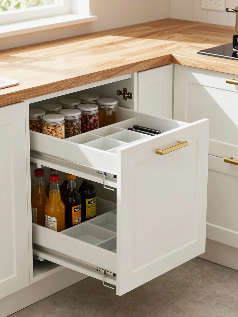 pull out pantry and carousels