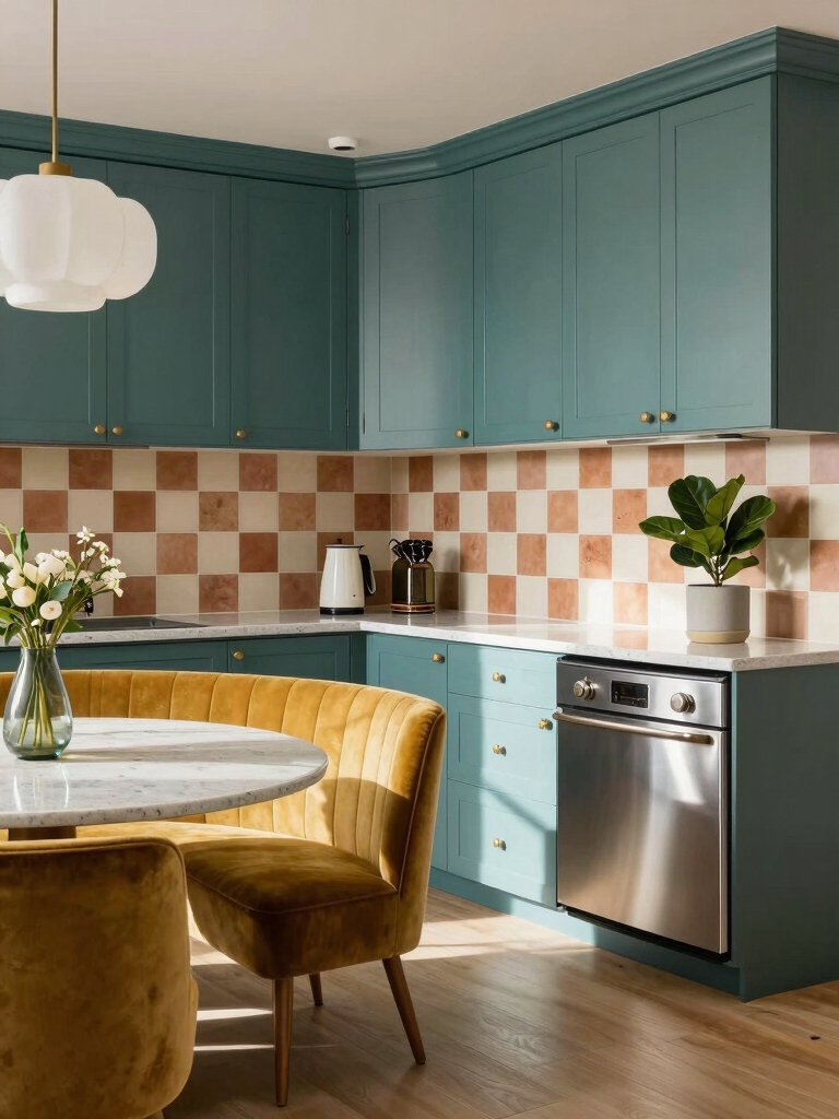 punchy retro colors balanced