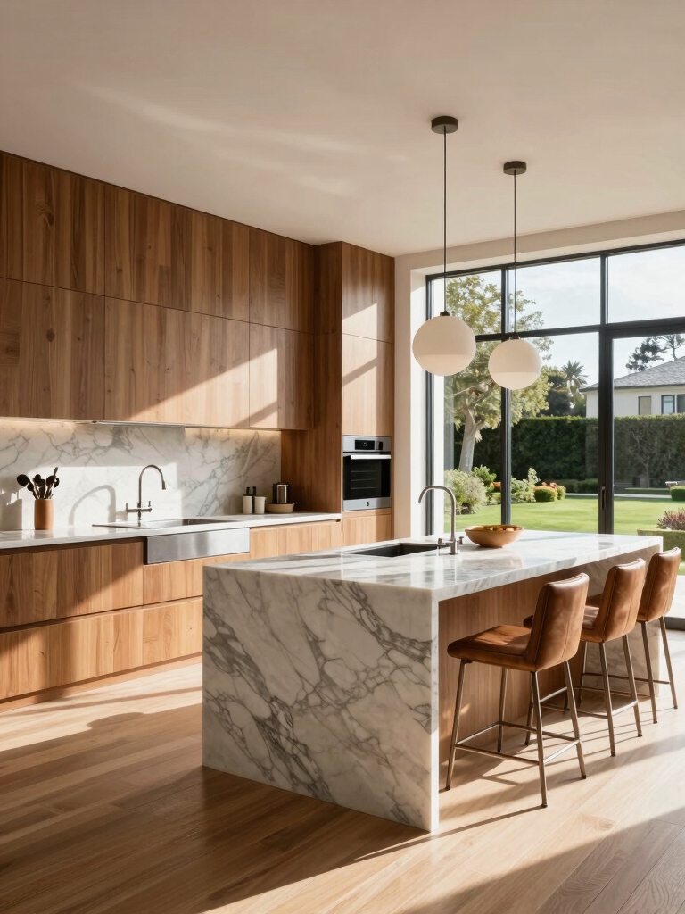 separate prep and dining islands