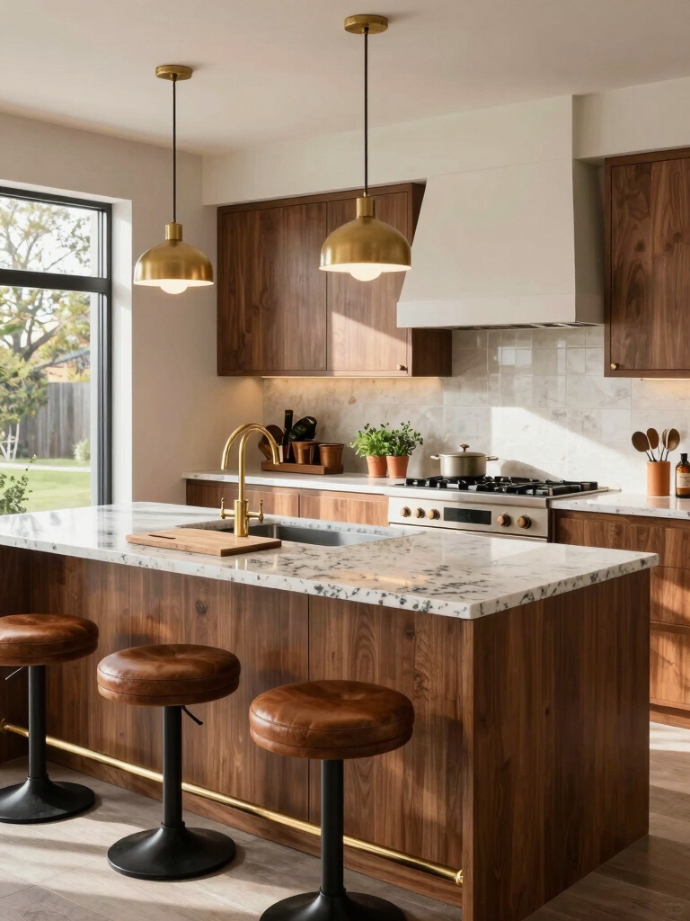 separate prep and dining surfaces