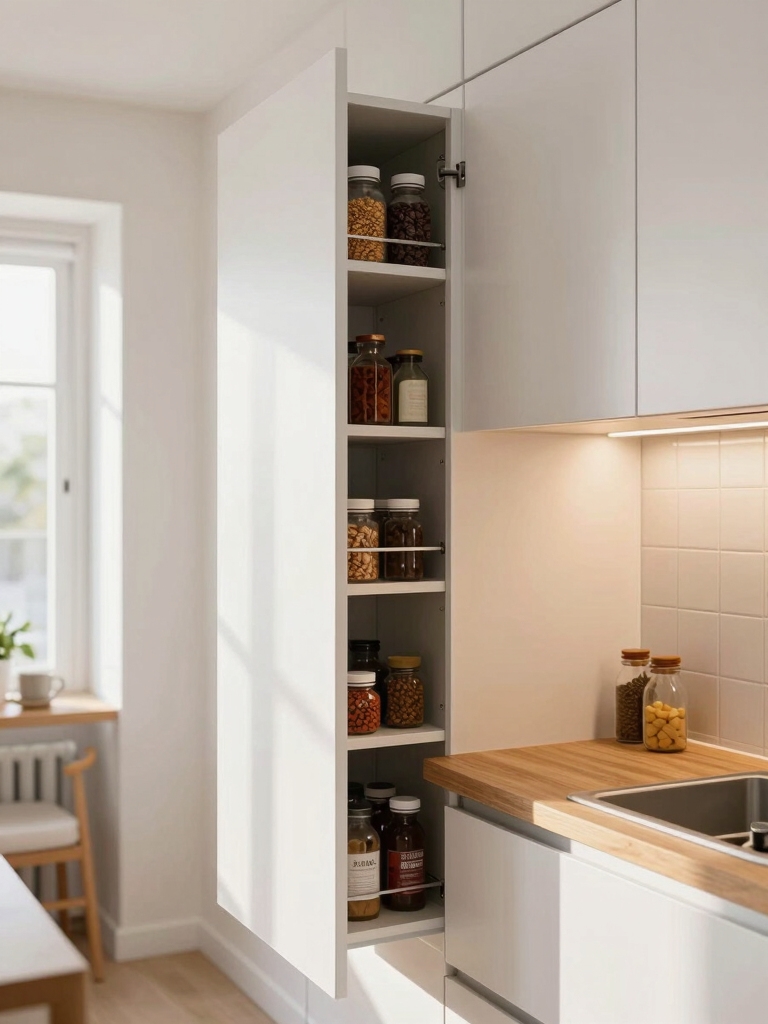 slim modular kitchen storage