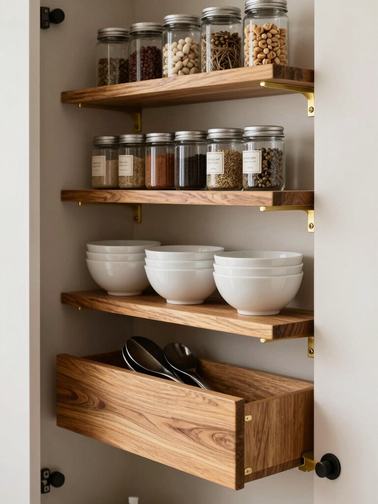 slim pull out pantry shelves