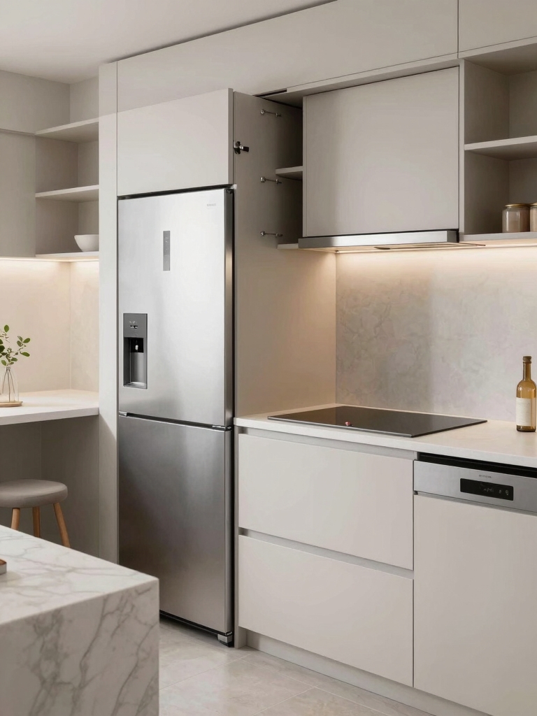 slimline integrated multi function storage