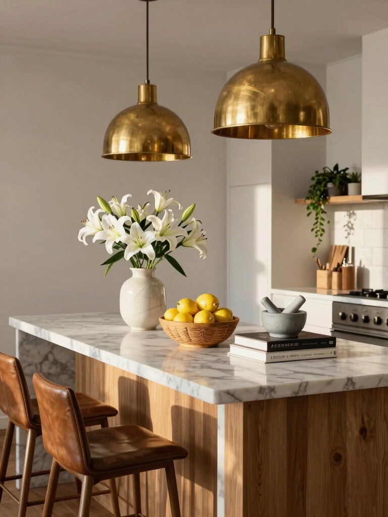 statement lighting anchors island