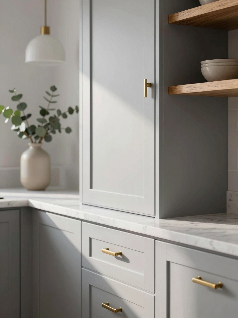 subtle versatile kitchen light gray