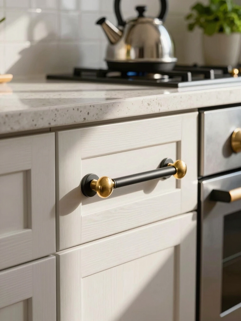 swap cabinet hardware for style