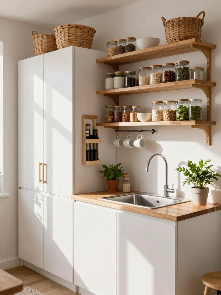tall open shelving solutions