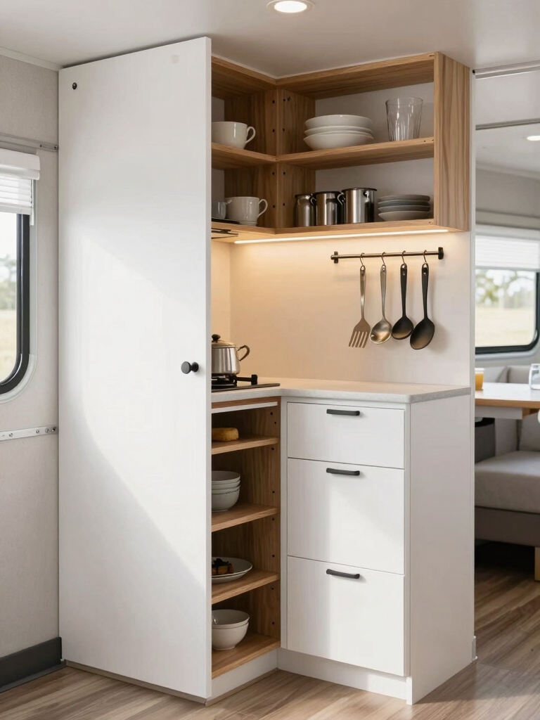 tall open vertical storage