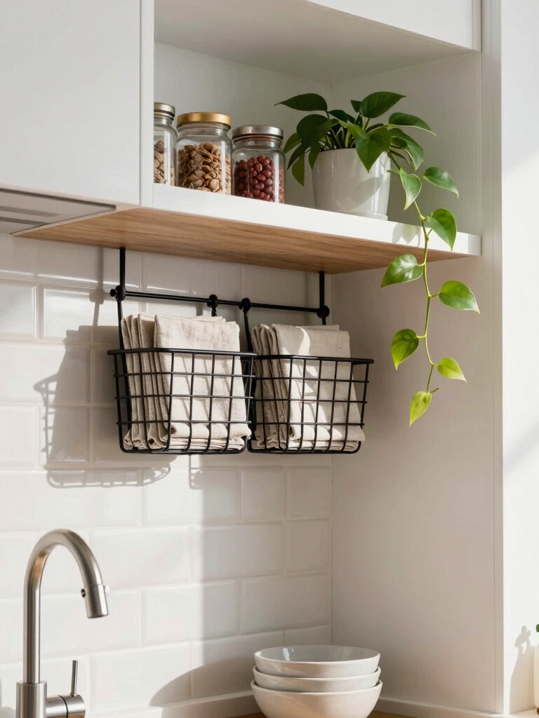 under shelf baskets for storage