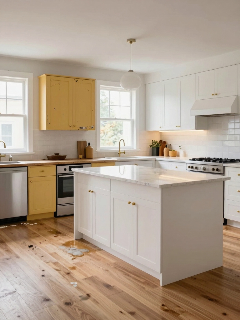 viral before and after kitchen remodel