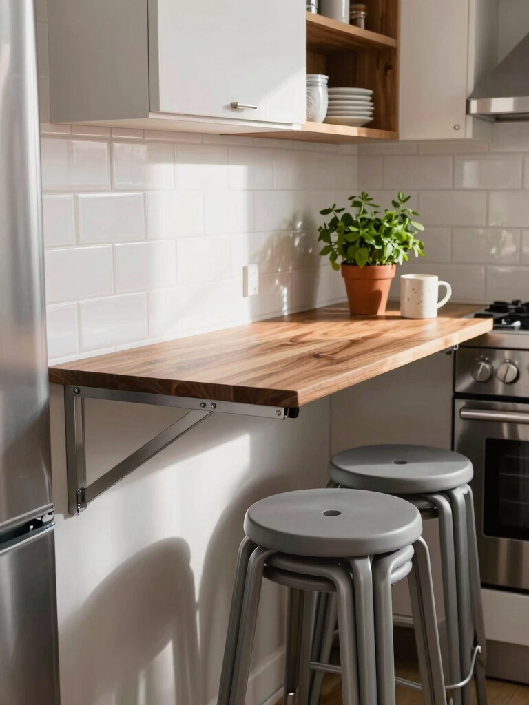 wall mounted fold down table