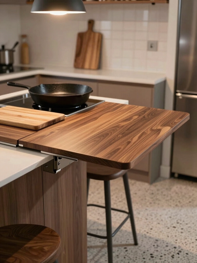 wall mounted foldable countertop solutions
