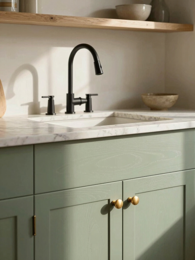 warm metals matte black wood