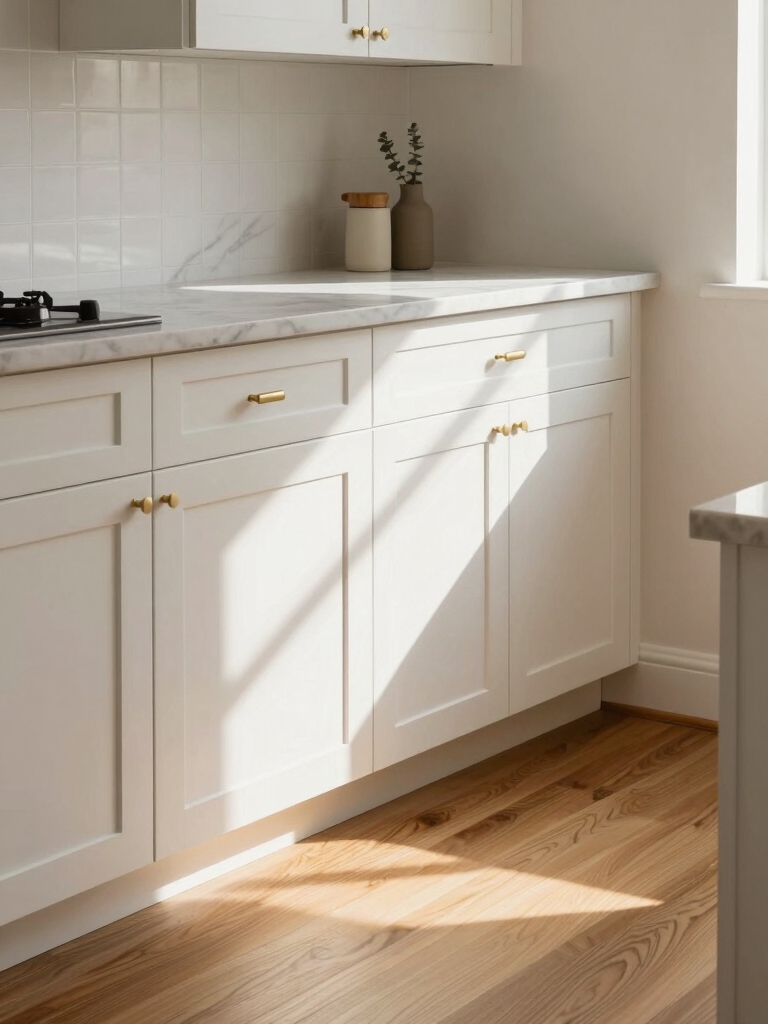 warm oak crisp white fronts