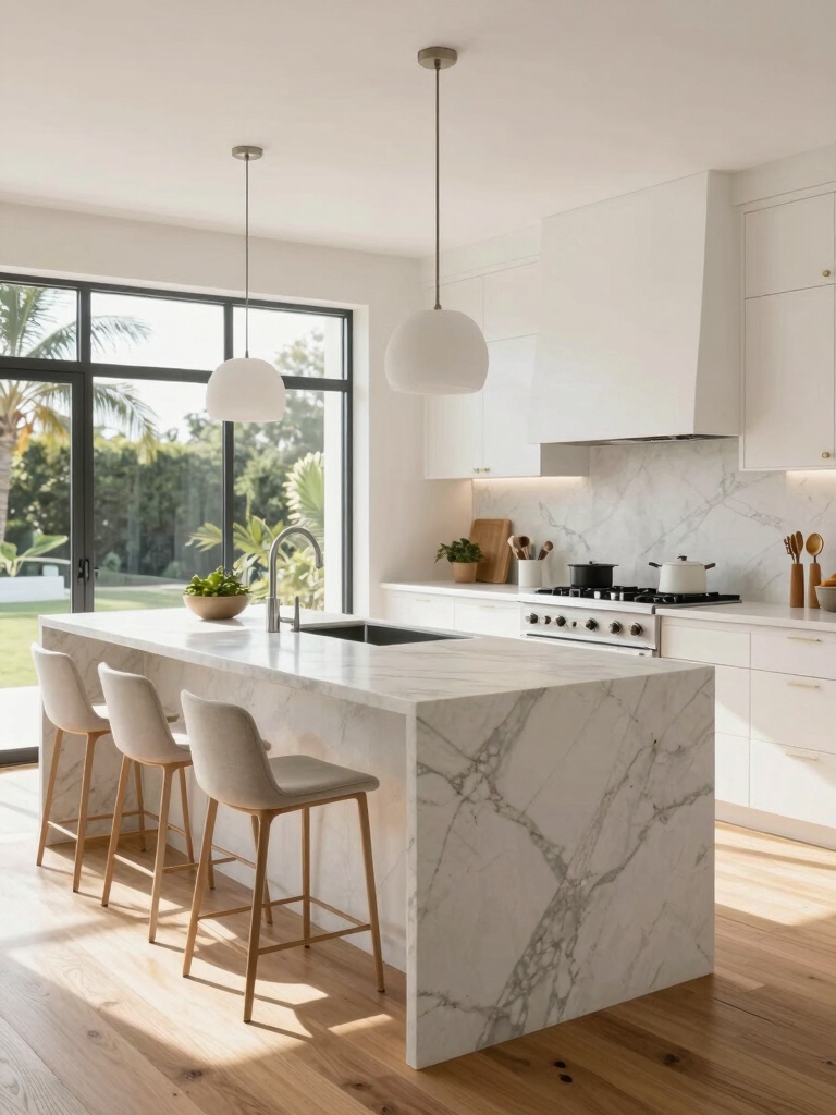 waterfall island with warmth