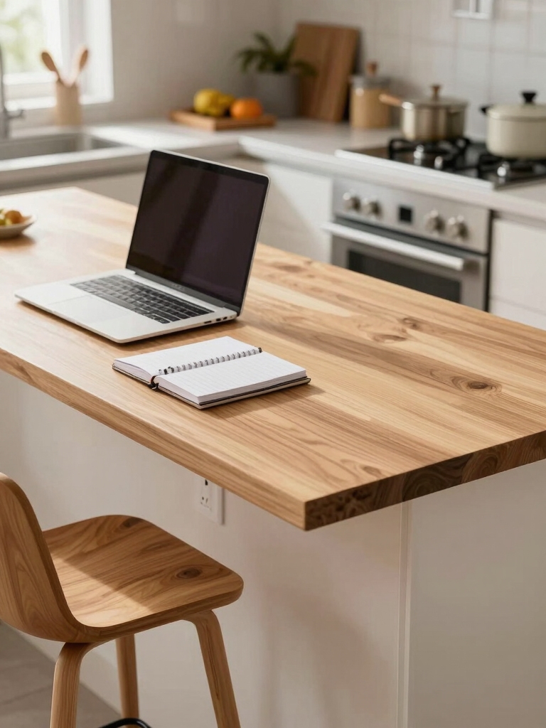 workspace behind cooking zones