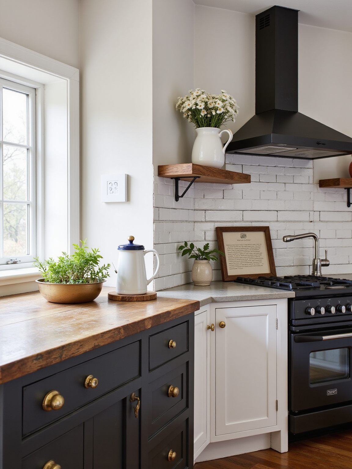 blend antiques with reproductions