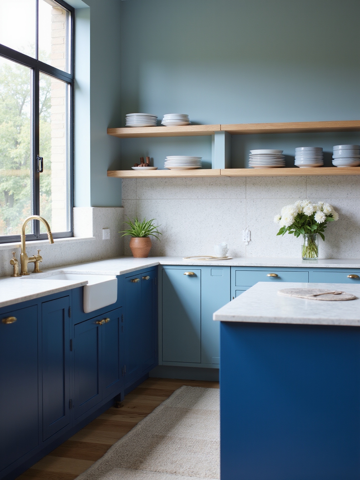 blue kitchen shades spectrum