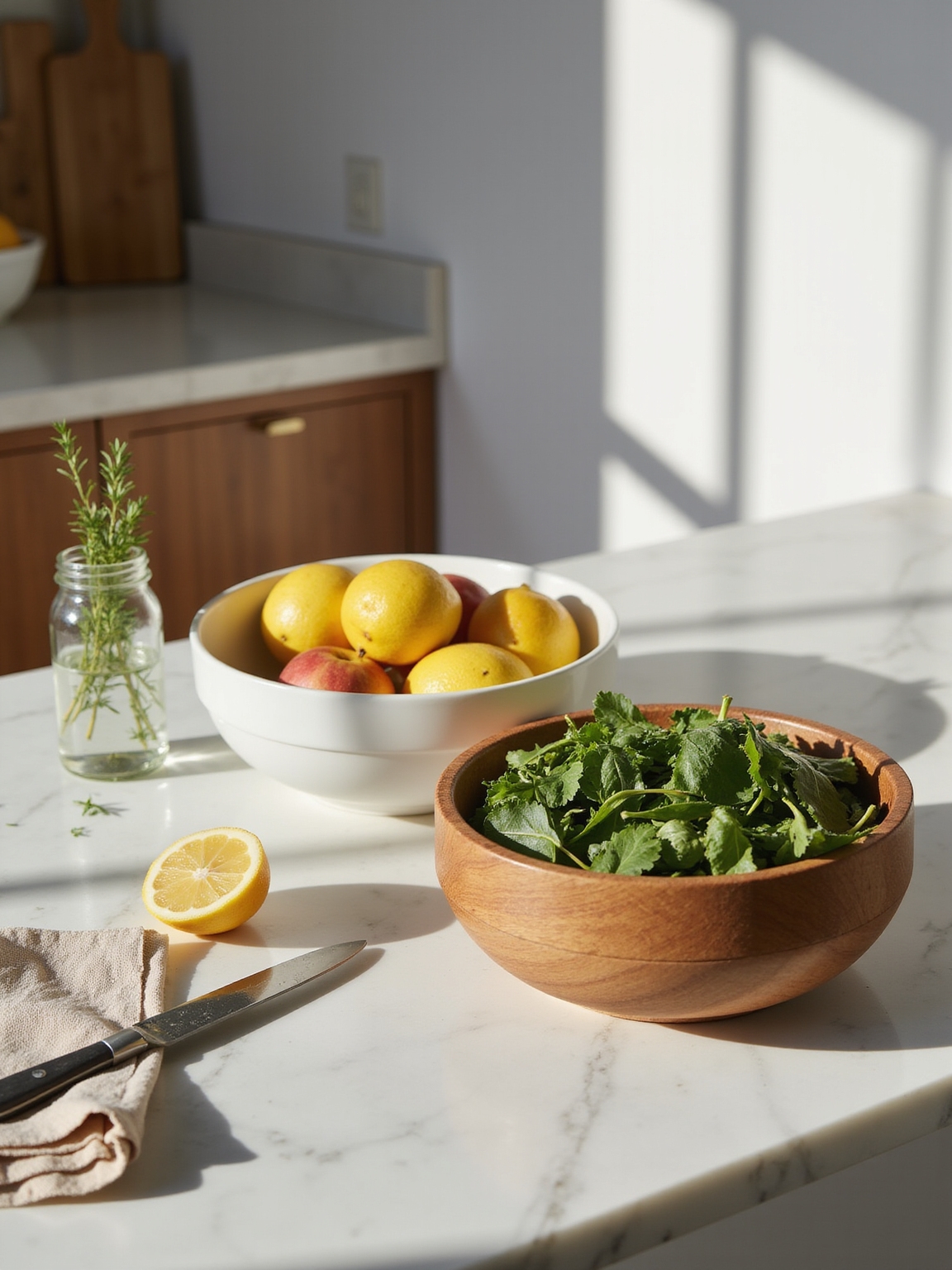 breathable ceramic and wooden bowls
