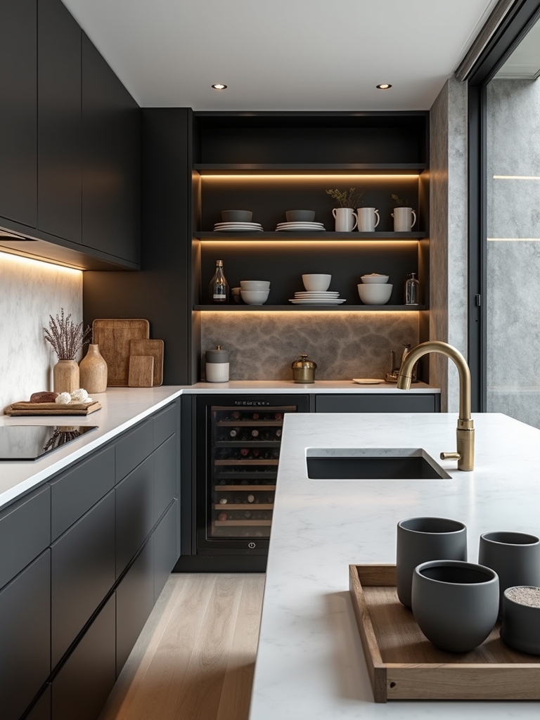 clean calm food prep space