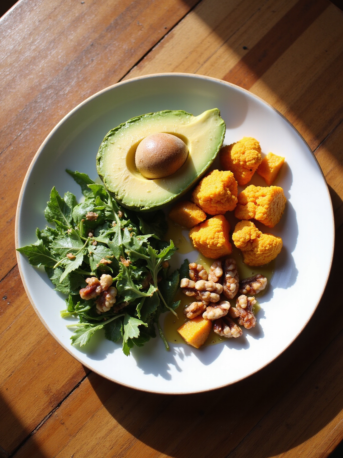 colorful whole food anti inflammatory plate