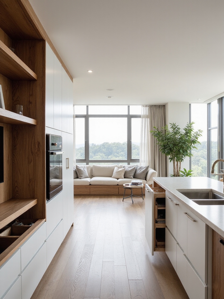 concealed rustic multifunctional storage solutions