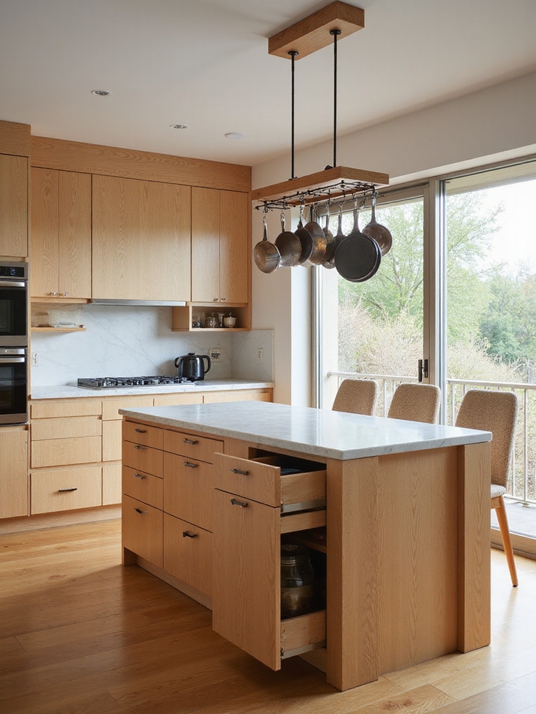 concealed storage for kitchens