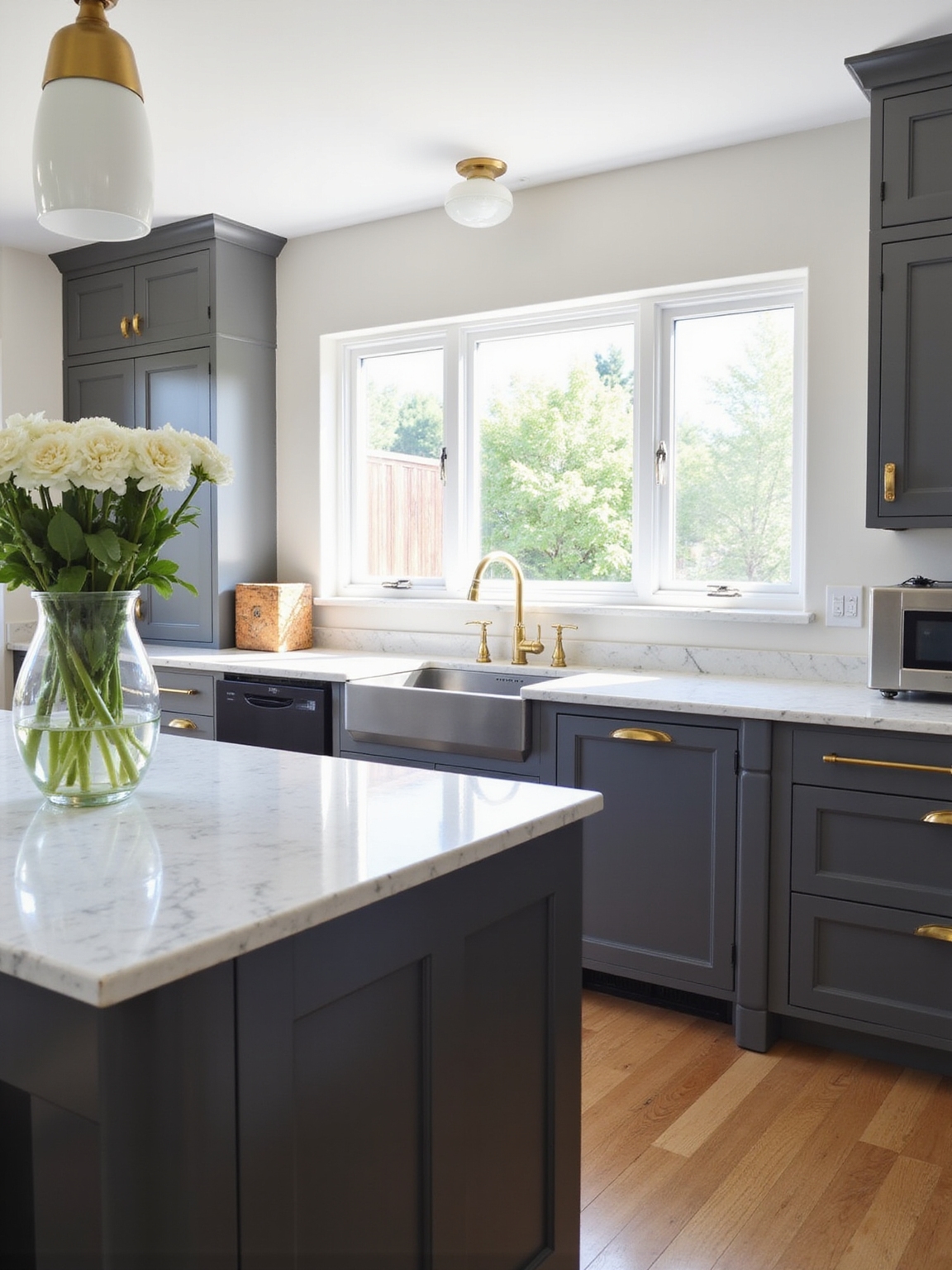 cozy curated neutral kitchen cabinetry