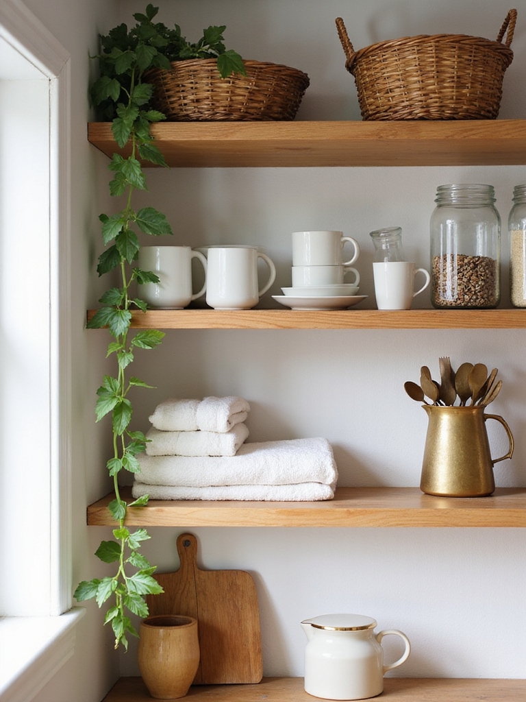 cozy utilitarian rustic kitchen styling