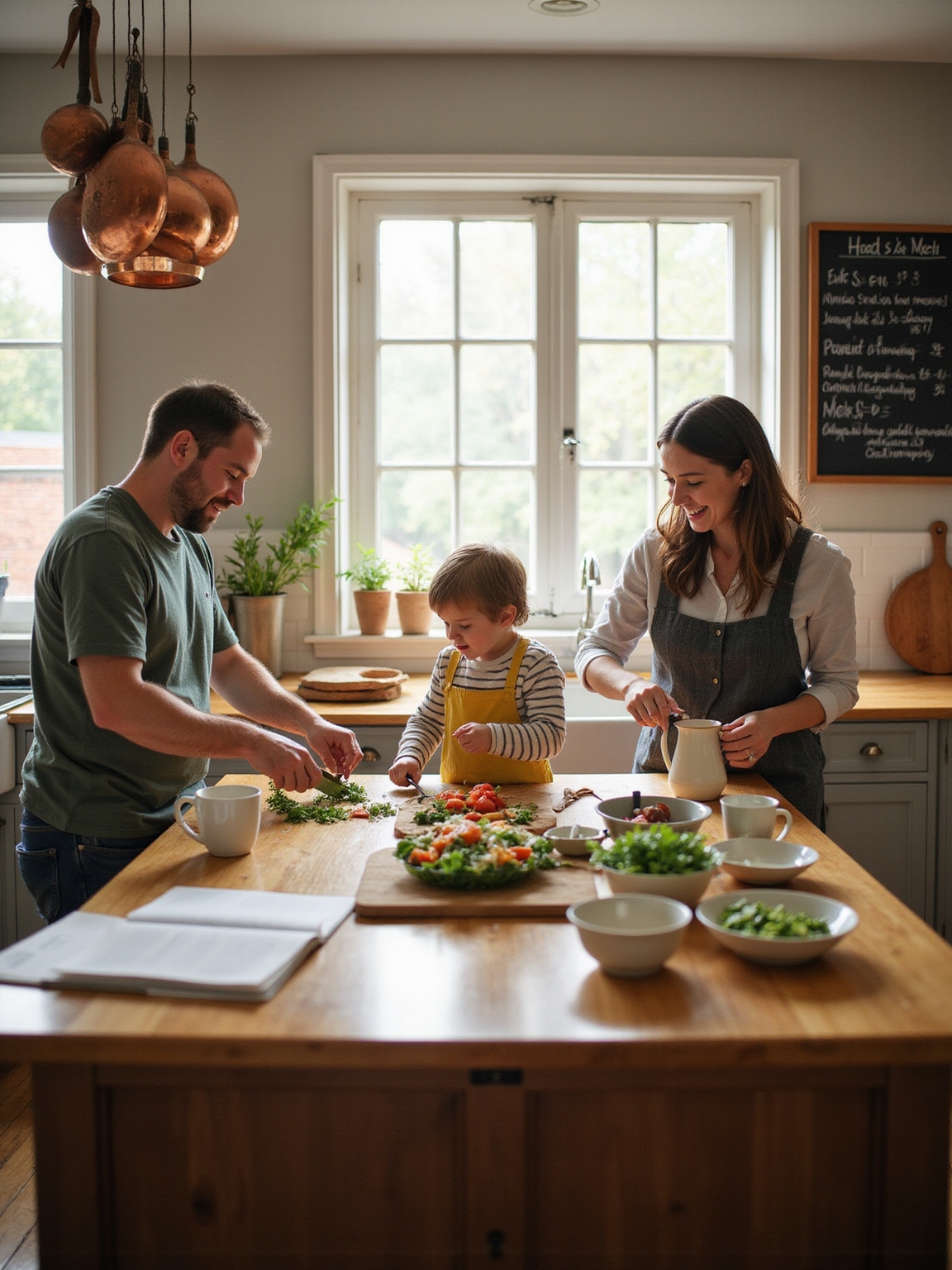 create a welcoming kitchen gathering spot