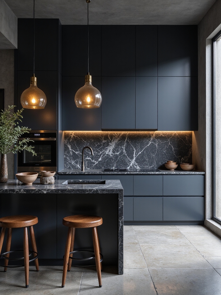 deep jewel tone matte black