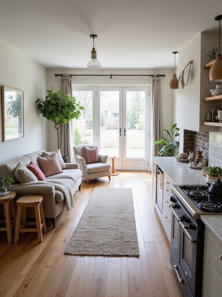 define cohesive open plan zones