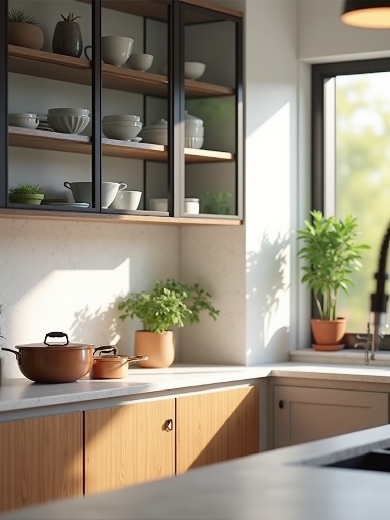 display focused tidy orientation cabinetry choice