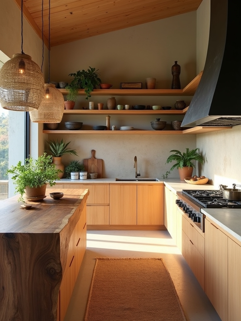 earthy organic modern kitchen