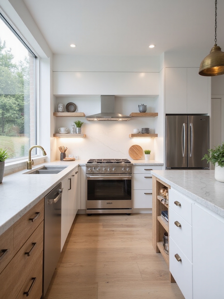 efficient l shaped kitchen planning