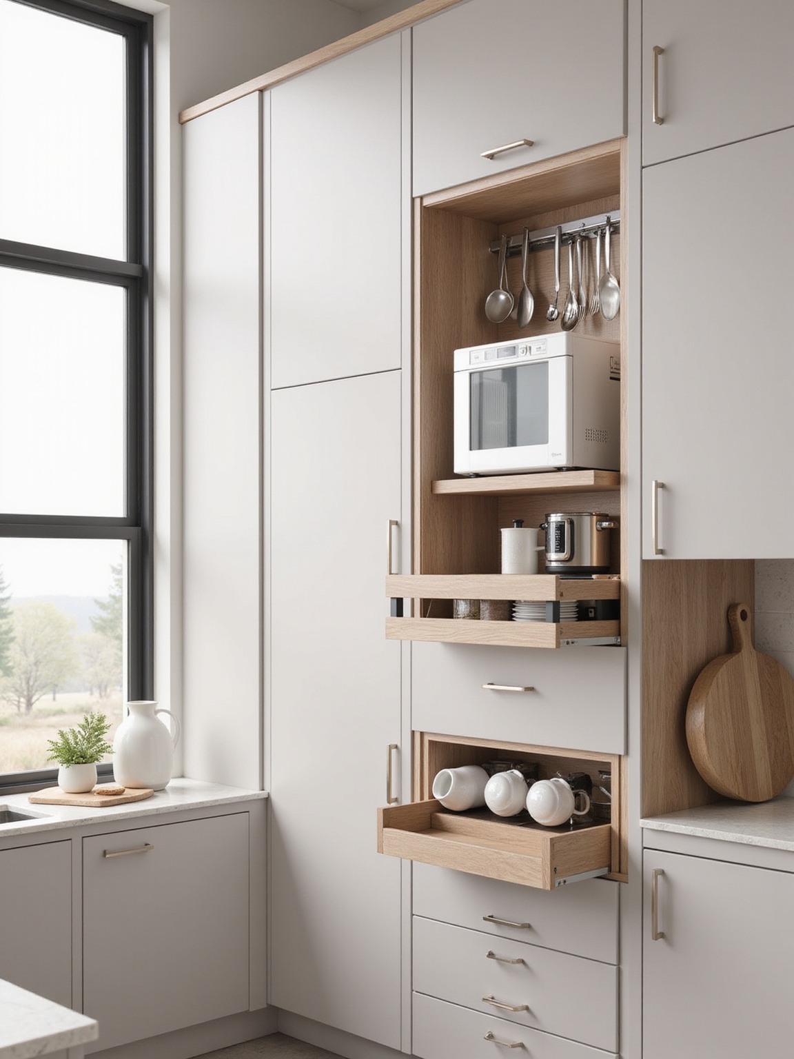 eliminate kitchen counter clutter