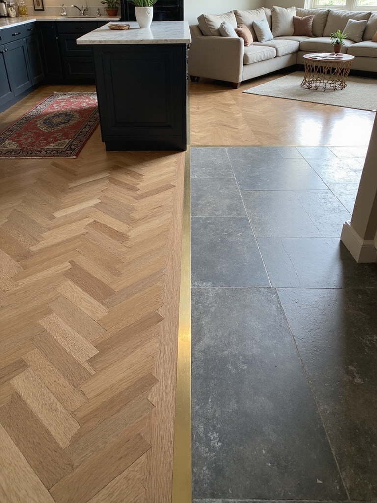 flooring patterns define zones