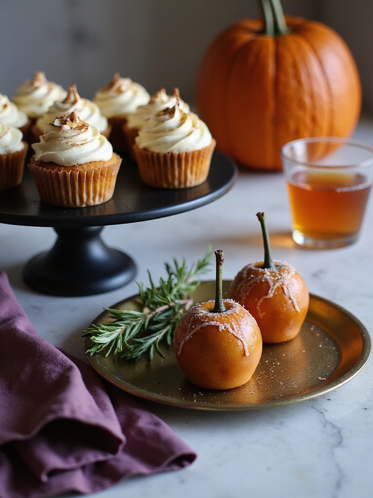 focused halloween kitchen styling