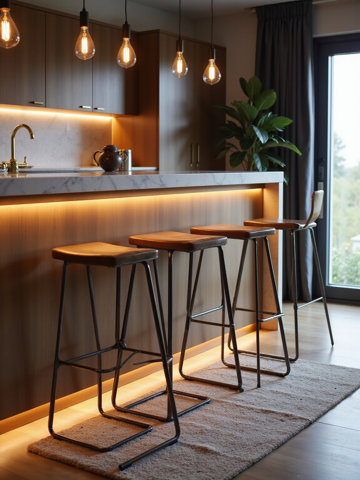 footrest height and lighting