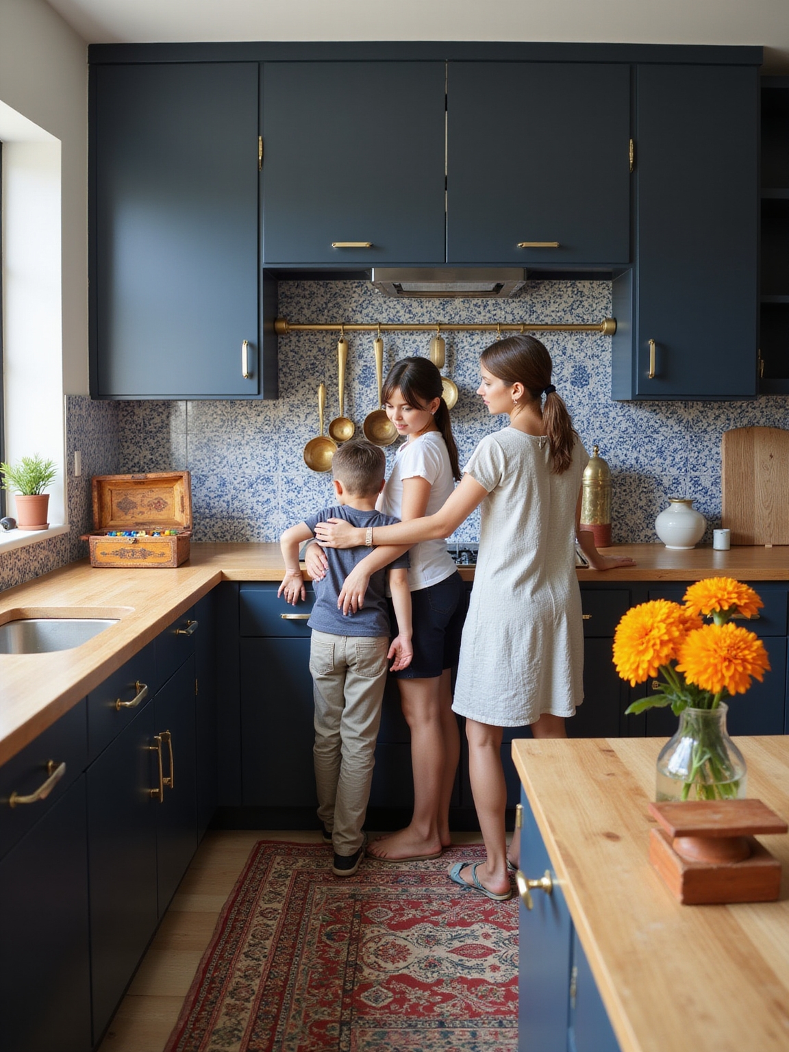 heirloom inspired regional kitchen motifs