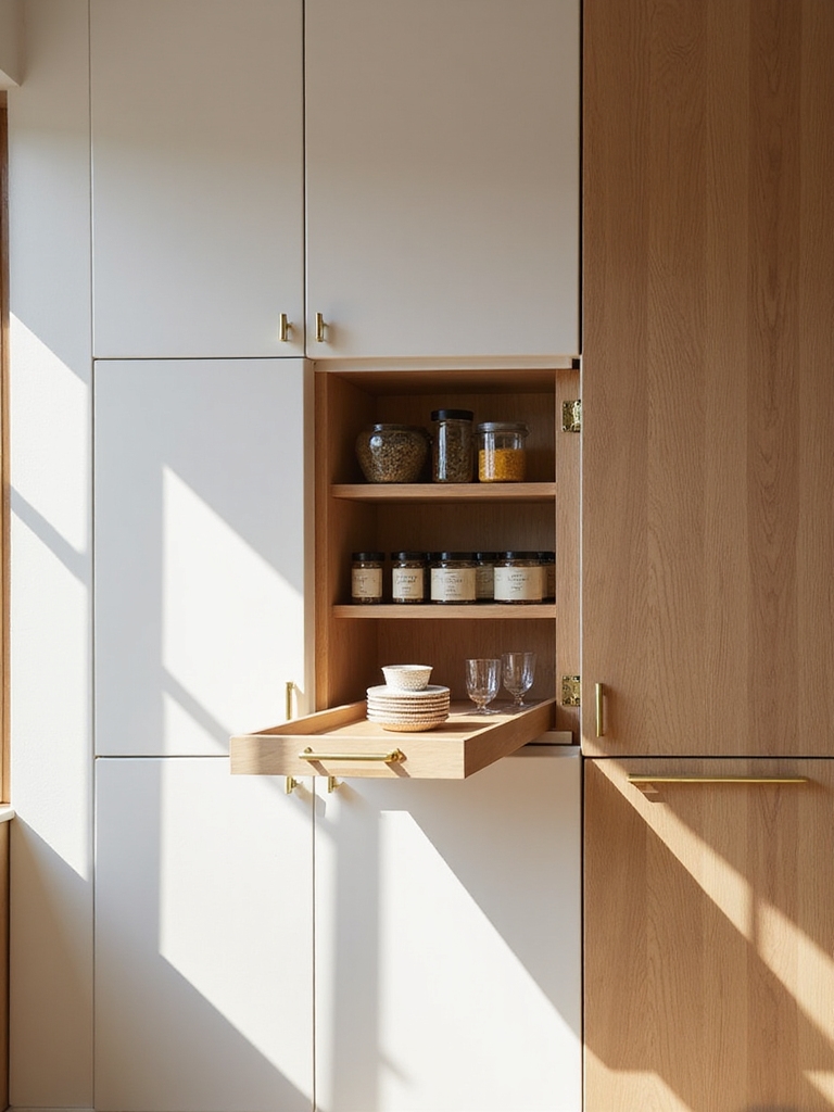 hidden pull outs and drawers