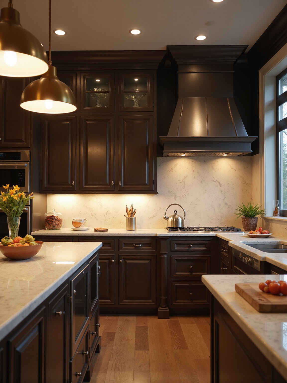 high cri layered kitchen lighting