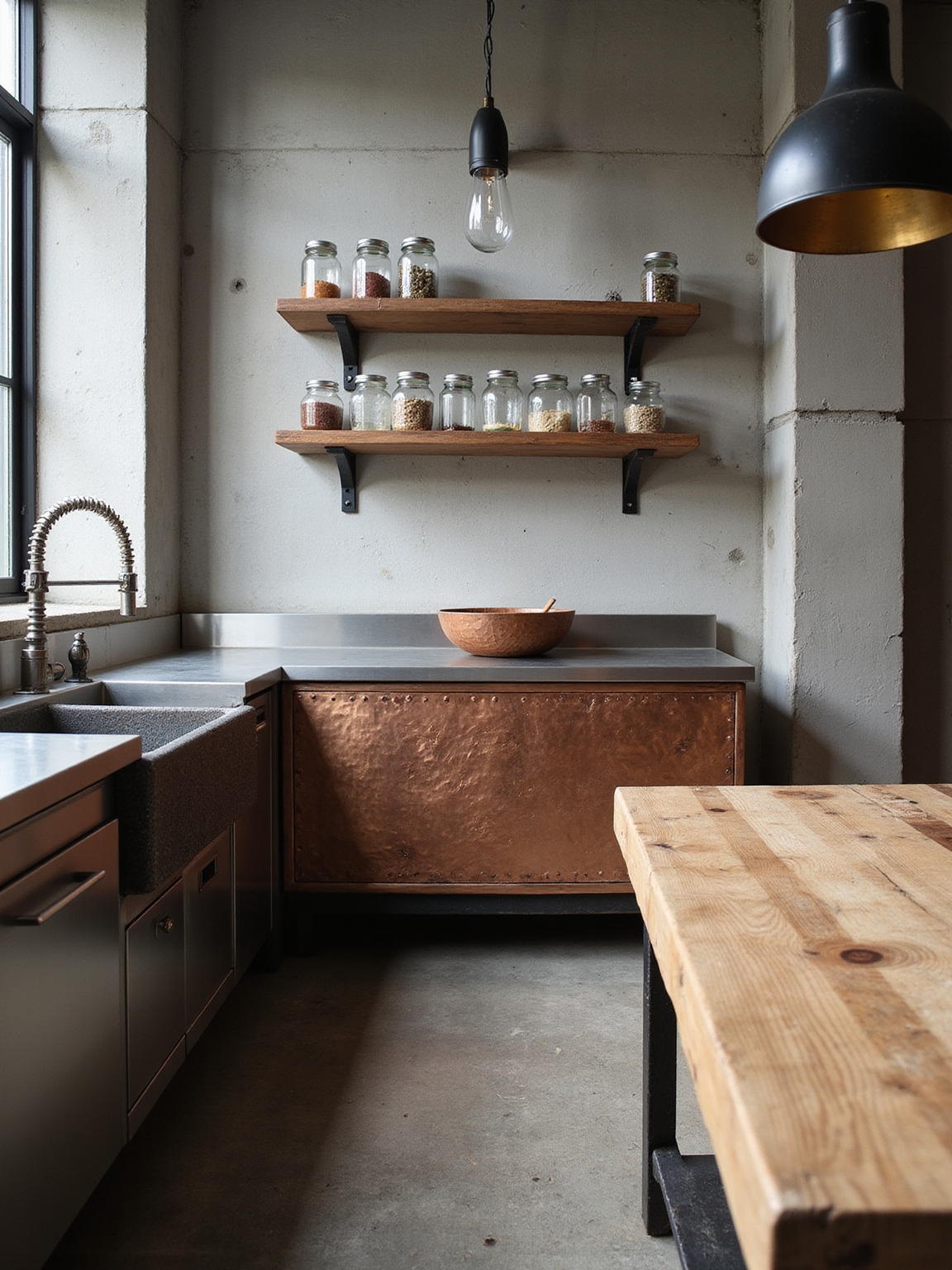 honest raw materials industrial kitchen