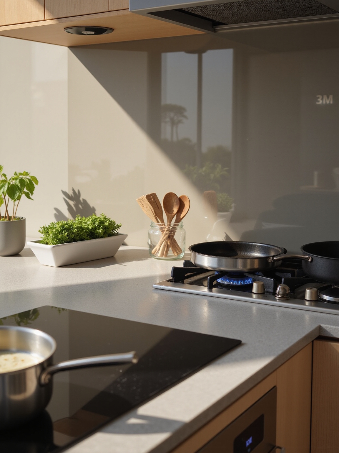induction saves energy reduces methane