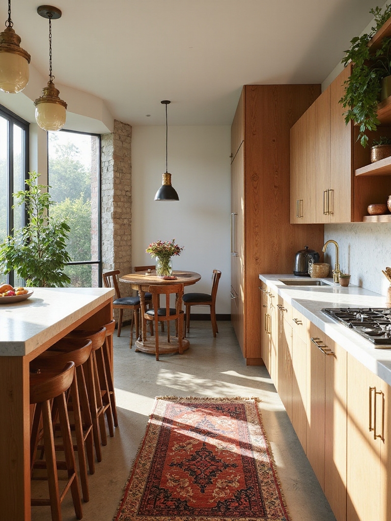island peninsula l shaped galley
